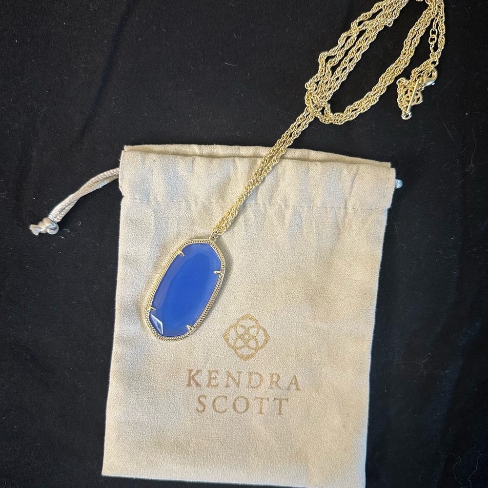 Kendra Scott Danielle Periwinkle Gold Necklace
